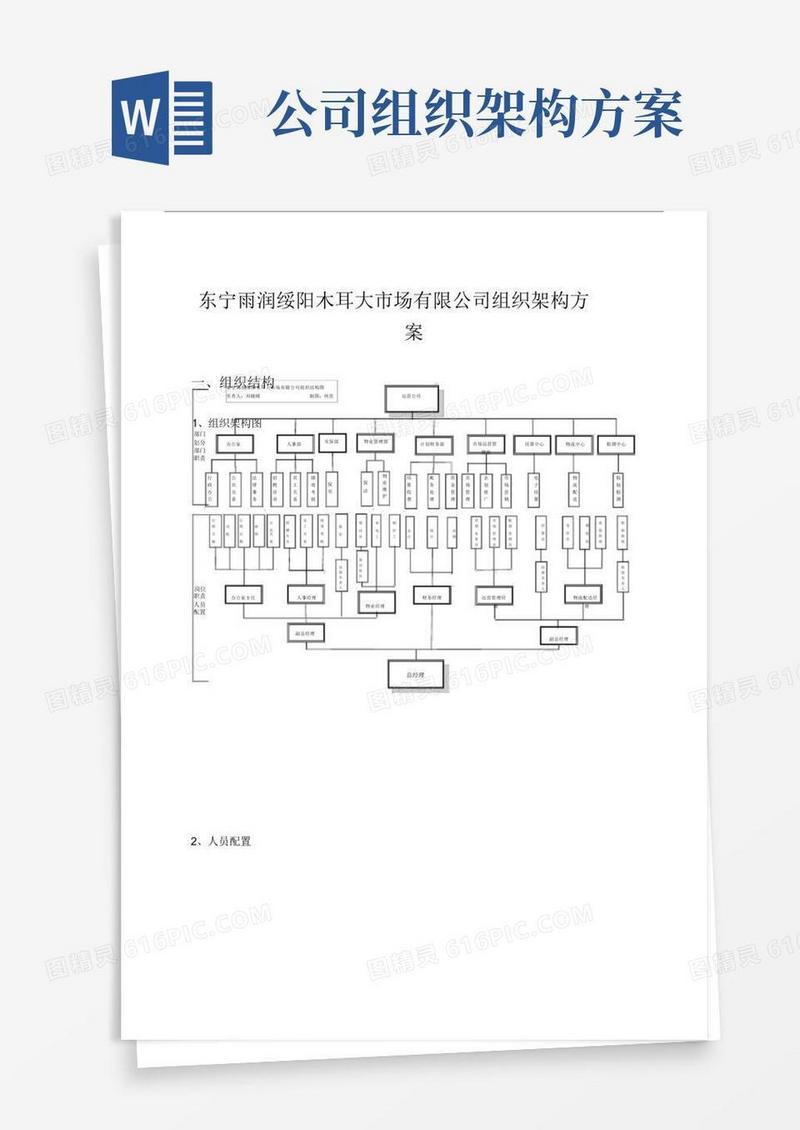 公司组织架构规划方案.doc