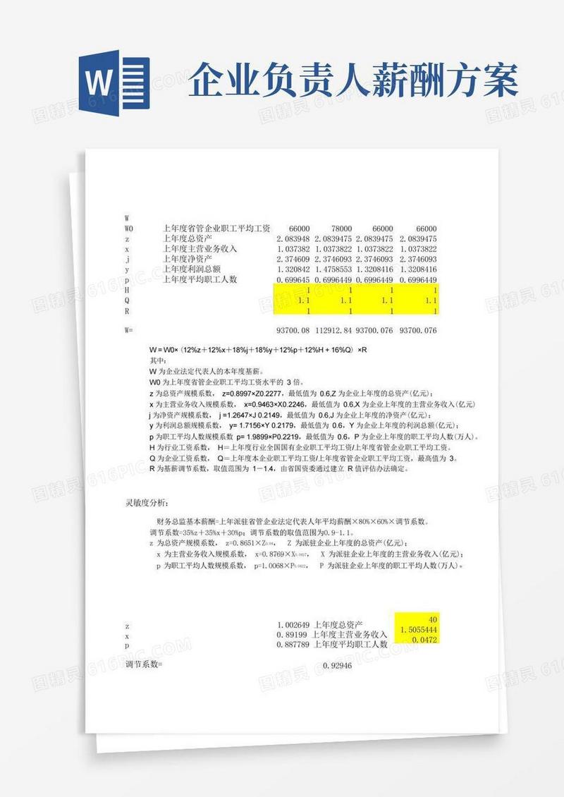 企业负责人薪酬计算办法
