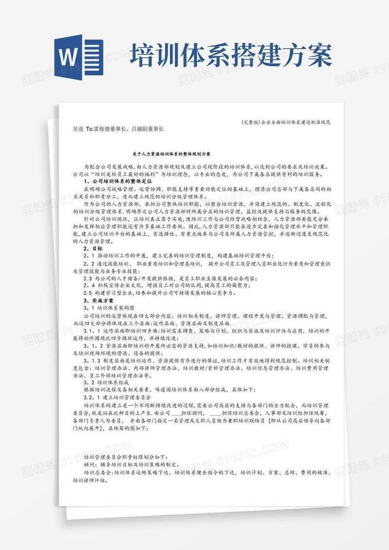 (完整版)企业全面培训体系建设标准规范