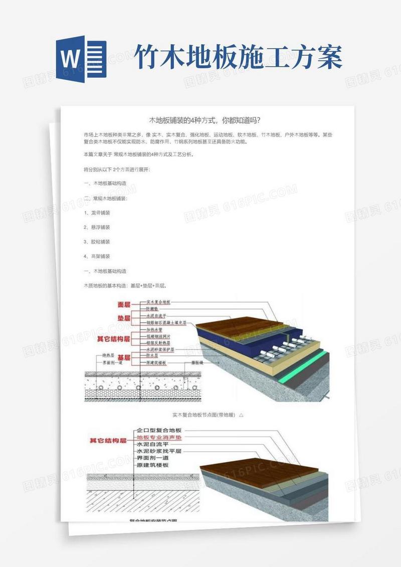 木地板铺装的4种方式，你都知道吗？