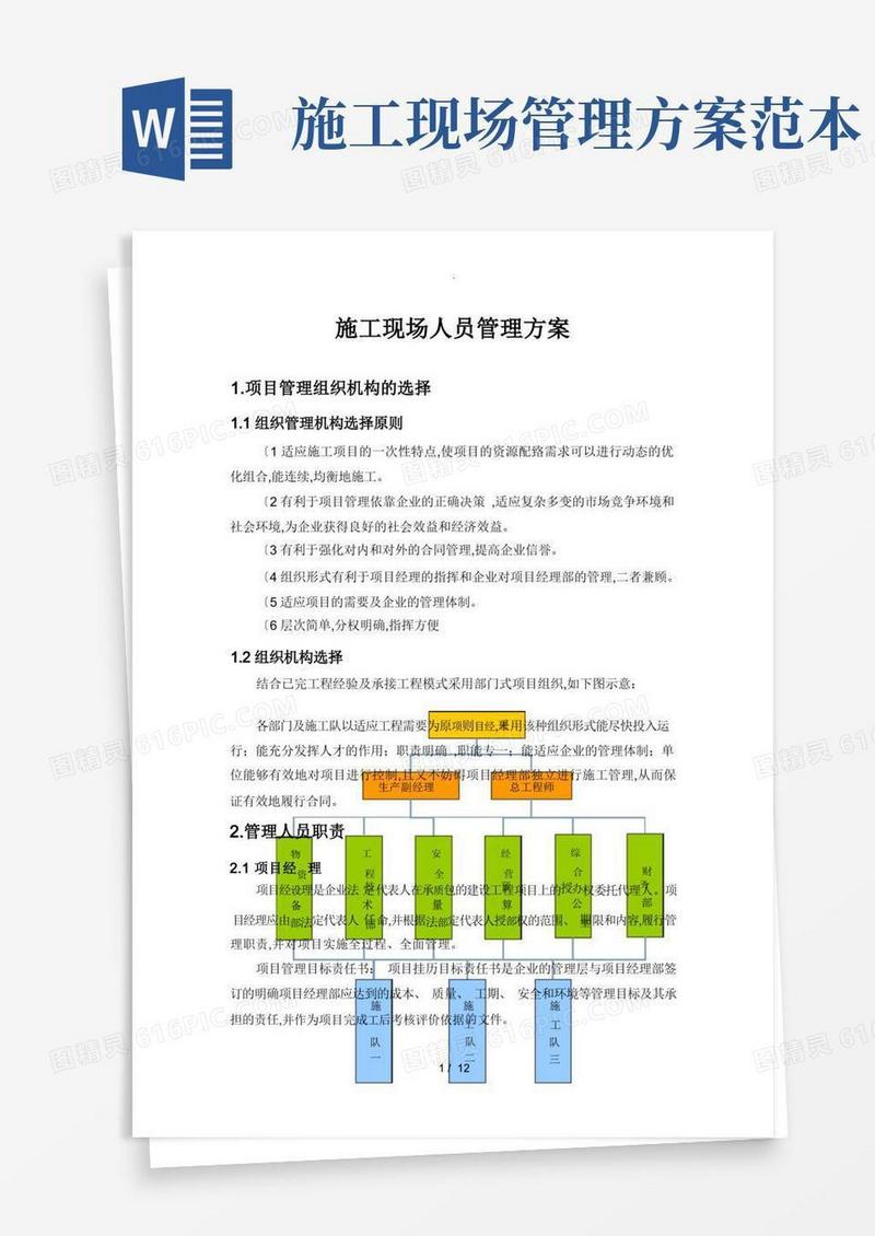 施工现场人员管理实施方案