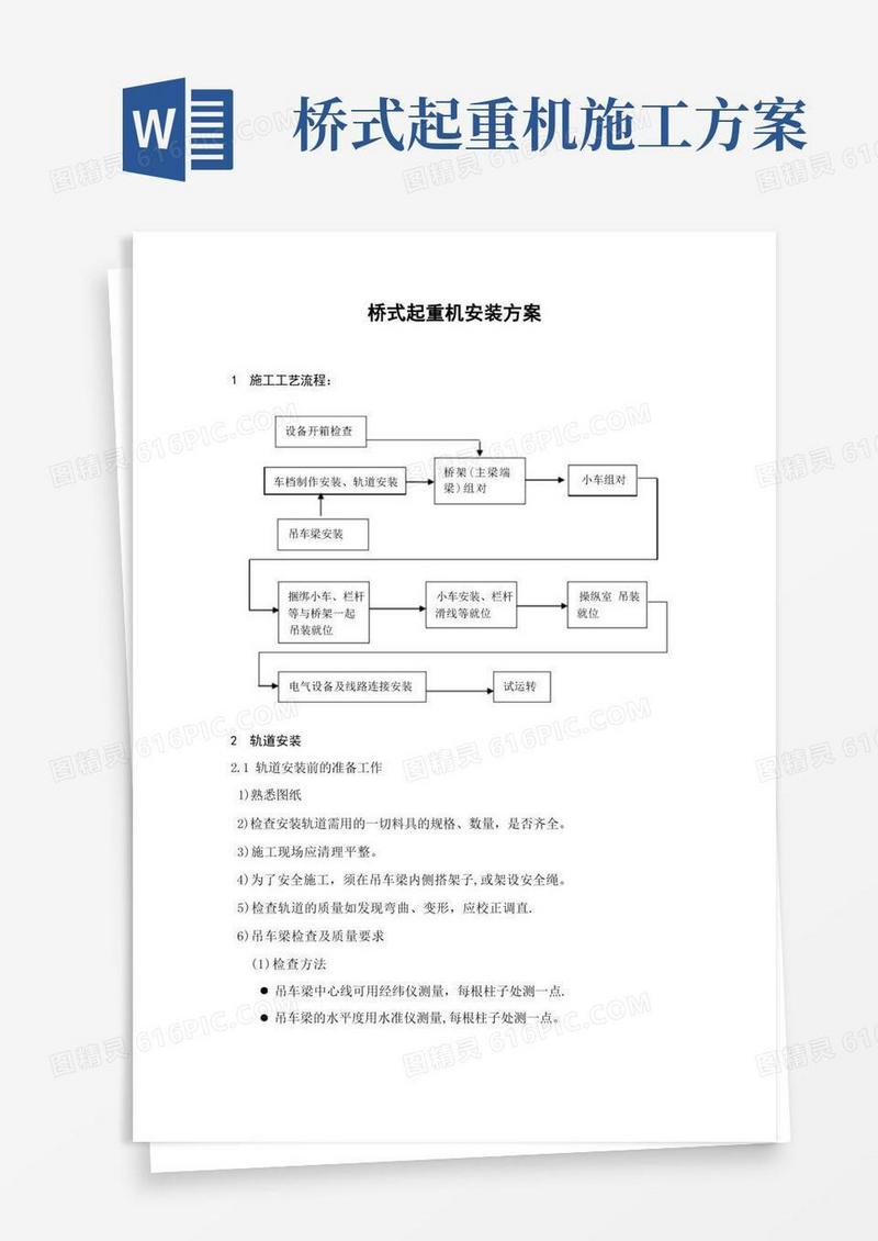 桥式起重机的安装