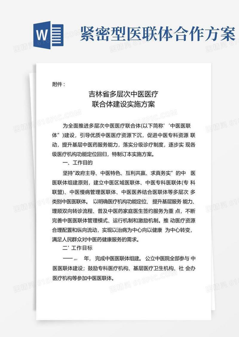 中医医联体实施方案.doc