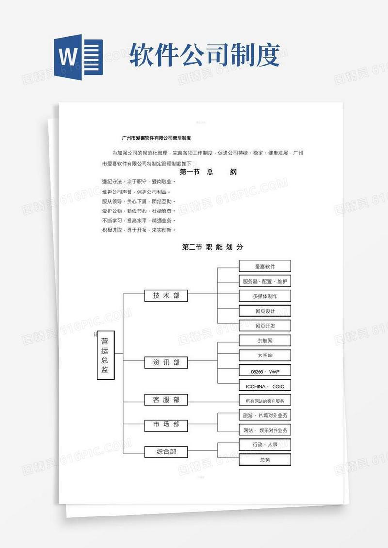 软件公司管理制度