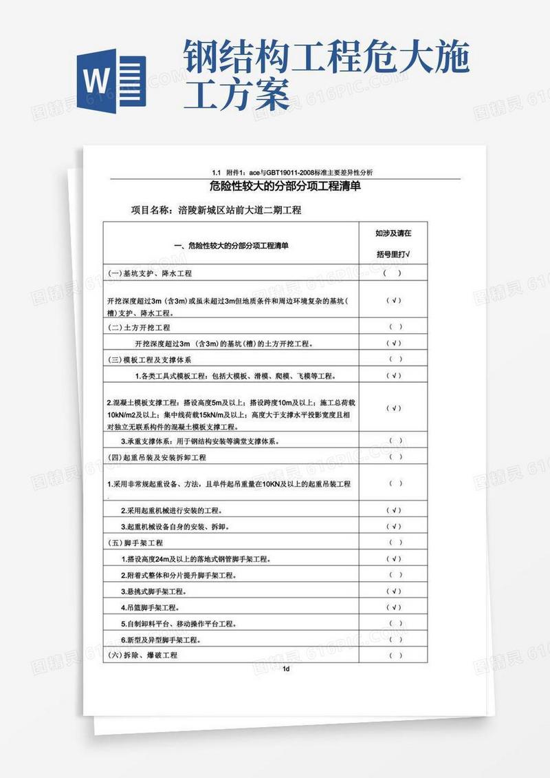 危大工程安全管理措施方案