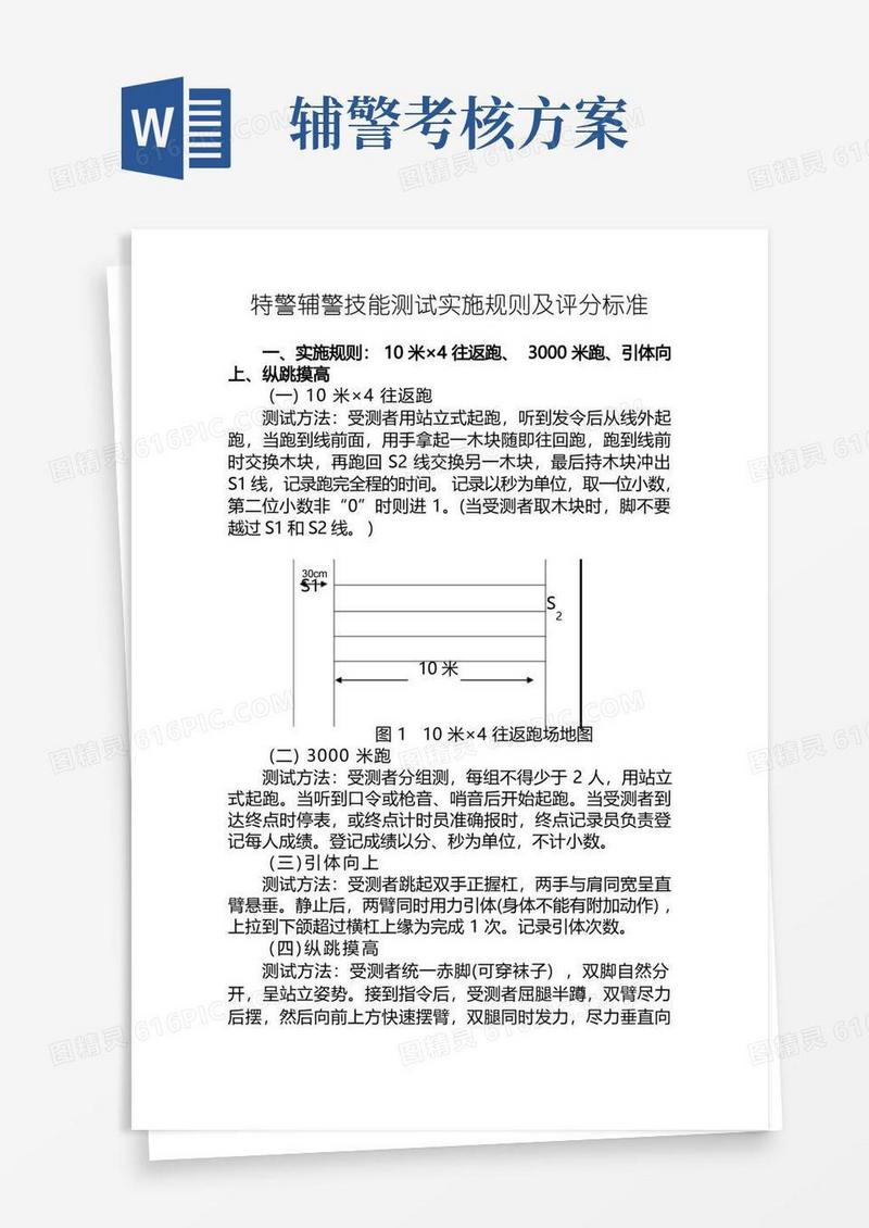 特警辅警技能测试实施规则及评分标准