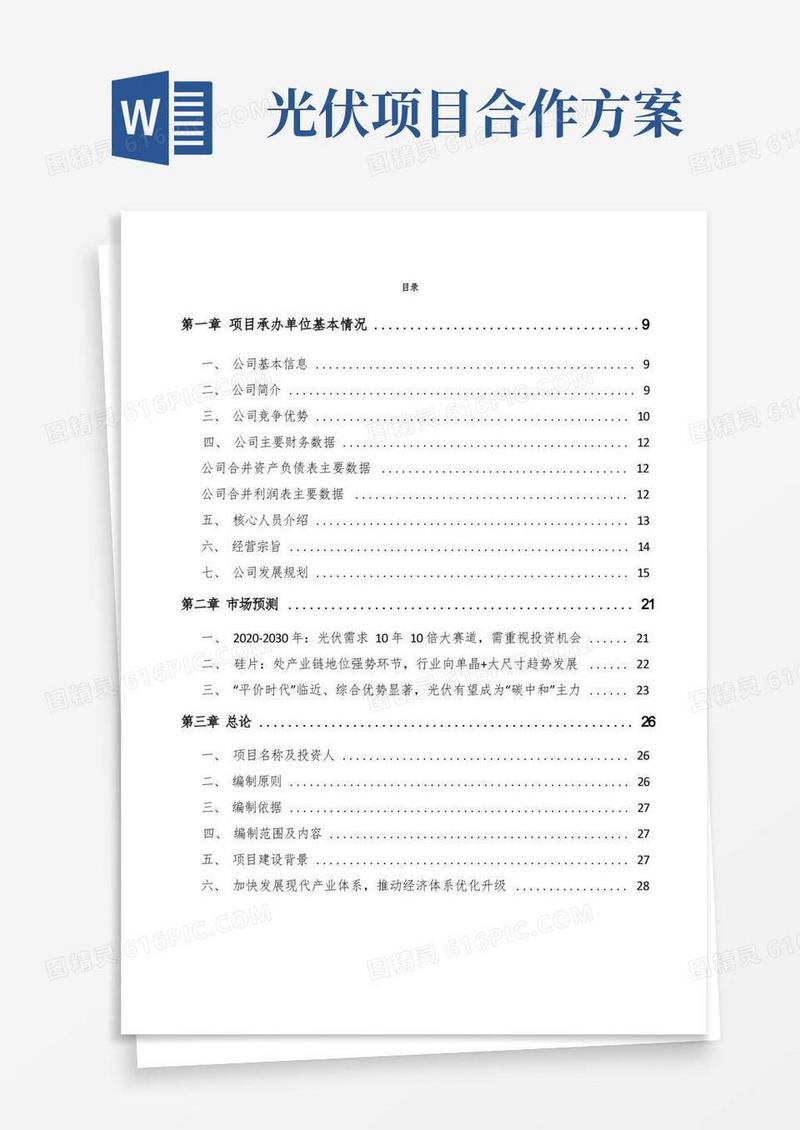 光伏项目实施方案