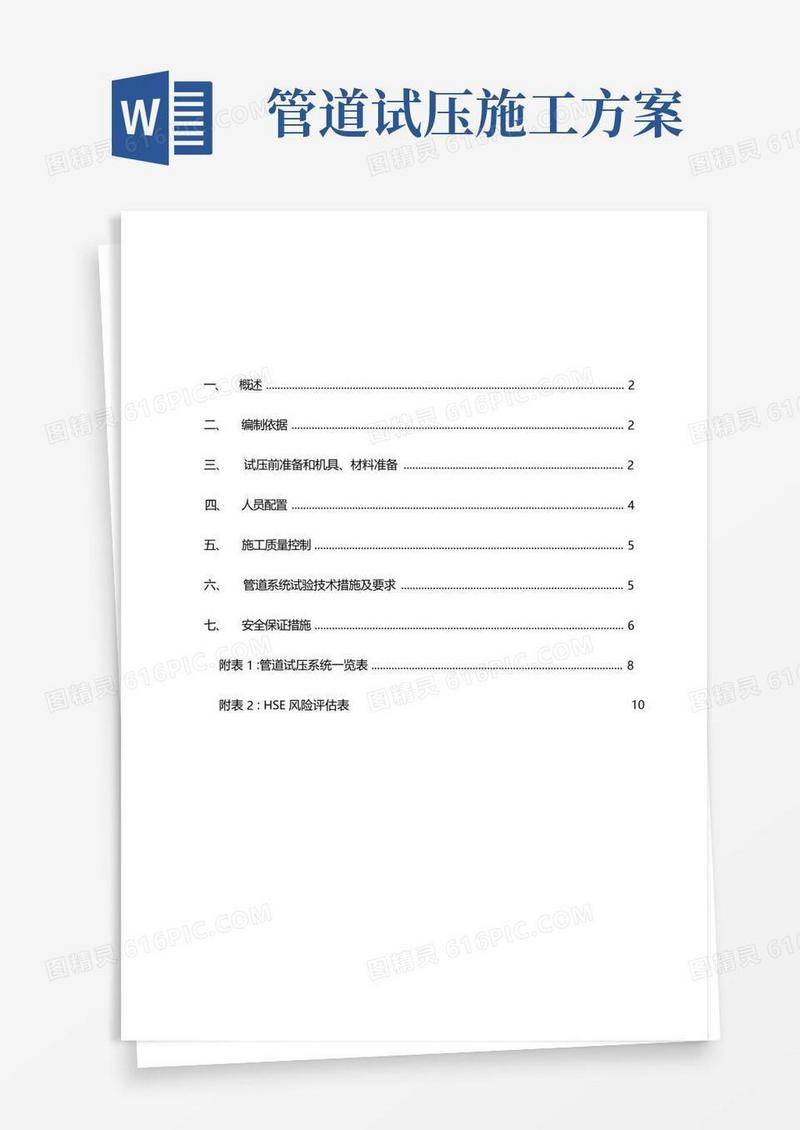 化工工艺处理管道试压方案