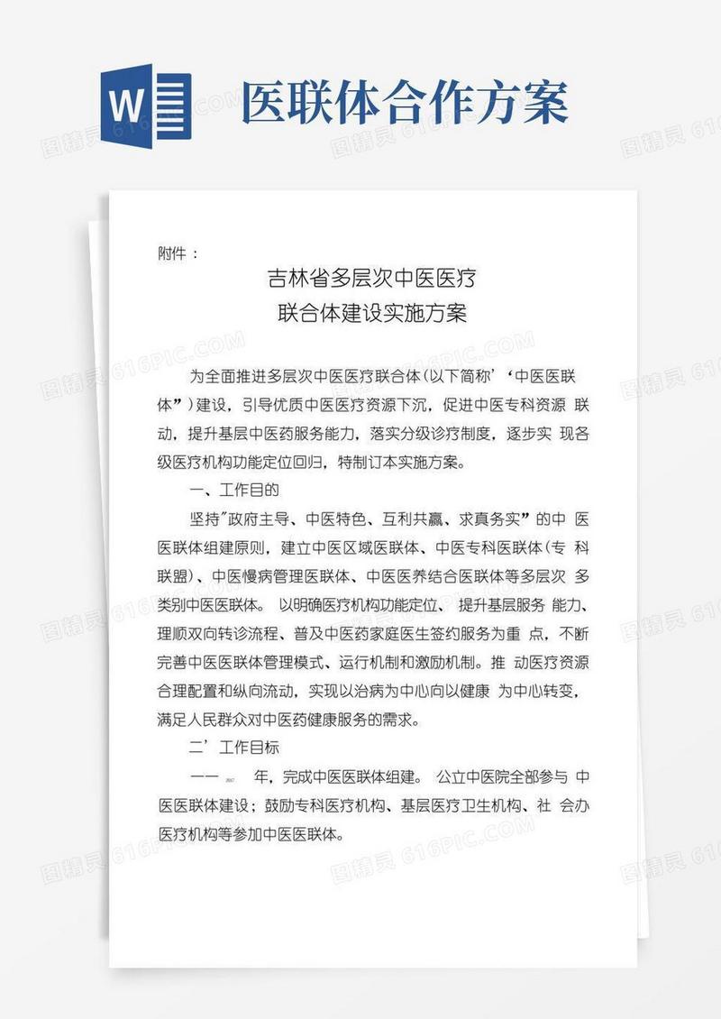 中医医联体实施方案.doc