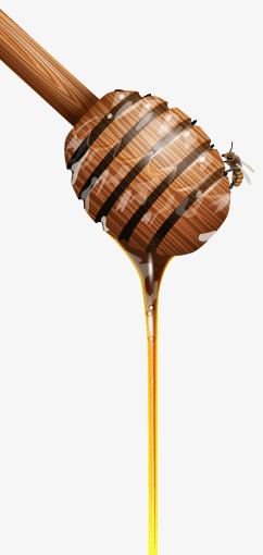 精美蜂蜜搅拌棒背景矢量素材