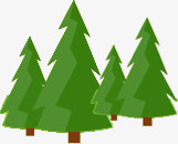 绿色，树，卡通树，淘宝素材，圣诞树
