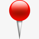 红色的销全球定位系统(gps)地图Gps-navigation-icons
