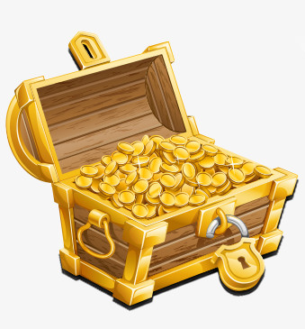 装满金币的宝箱