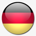 德国国旗国圆形世界旗