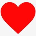 红色心型爱心图标下载