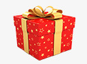 礼品盒  红色喜庆装饰盒子  圣诞节礼品盒子