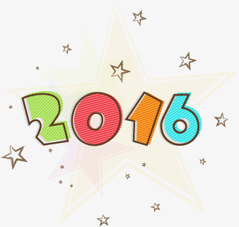 2016可爱卡通新年快乐