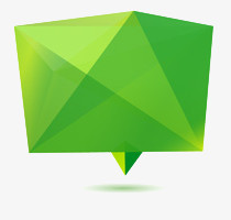 绿色几何对话框