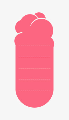 粉色悬浮标签