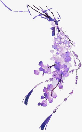 一束紫色的花