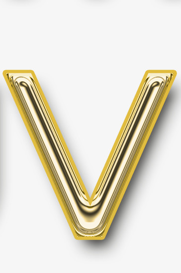 黄金字母V