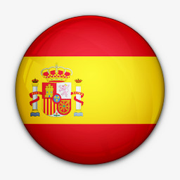 国旗对西班牙世界标志图标