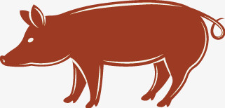 猪肉标贴矢量图
