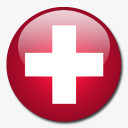 瑞士国旗国圆形世界旗
