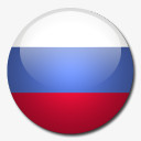 俄罗斯国旗国圆形世界旗