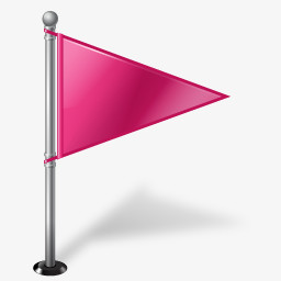 创意粉色小旗