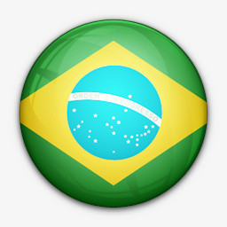 巴西国旗对世界标志图标