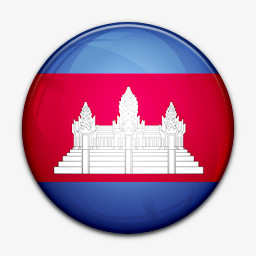 国旗的柬埔寨world-flag-icons