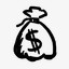 美元手拉的手绘钱钱袋快乐的图标免费–36手绘UI图标
