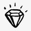 明亮的钻石手拉的手绘珠宝珍贵的红宝石闪耀快乐的图标免费–36手绘UI图标