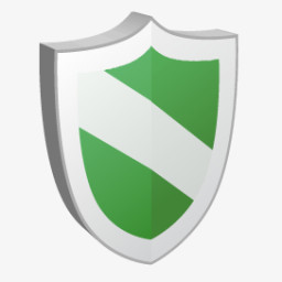 绿色盾形保护图标