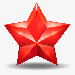 红色的五角星图标