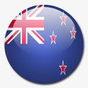新的新西兰国旗国圆形世界旗