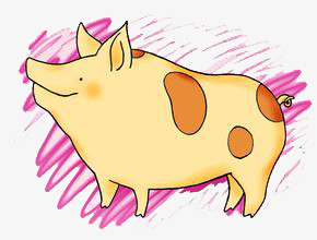 卡通可爱猪