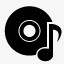 音乐磁盘黑色的free-mobile-icon-kit
