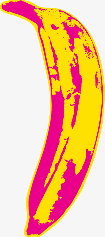 手绘油画香蕉图案