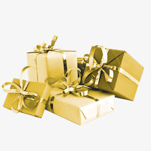 金色圣诞礼物盒