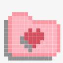 像素像素文件夹草莓最喜欢的In-Pixelated-Icons