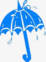卡通蓝色伞