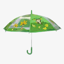卡通绿伞