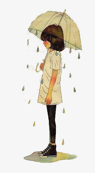 雨中女孩