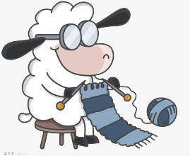 织毛衣的羊妈妈