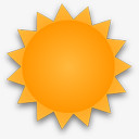 阳光明媚的蜱虫的天气图标