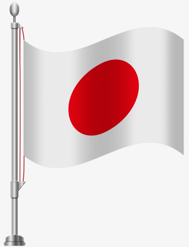日本国旗免扣素材