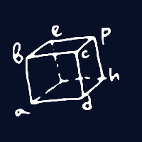 粉笔画立方体图案