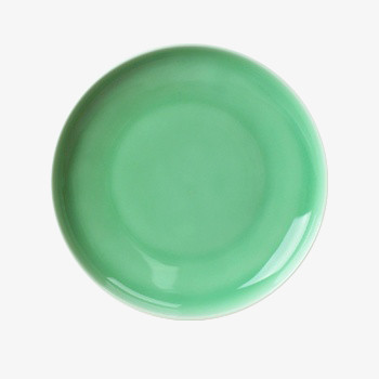 绿色陶瓷醋碟